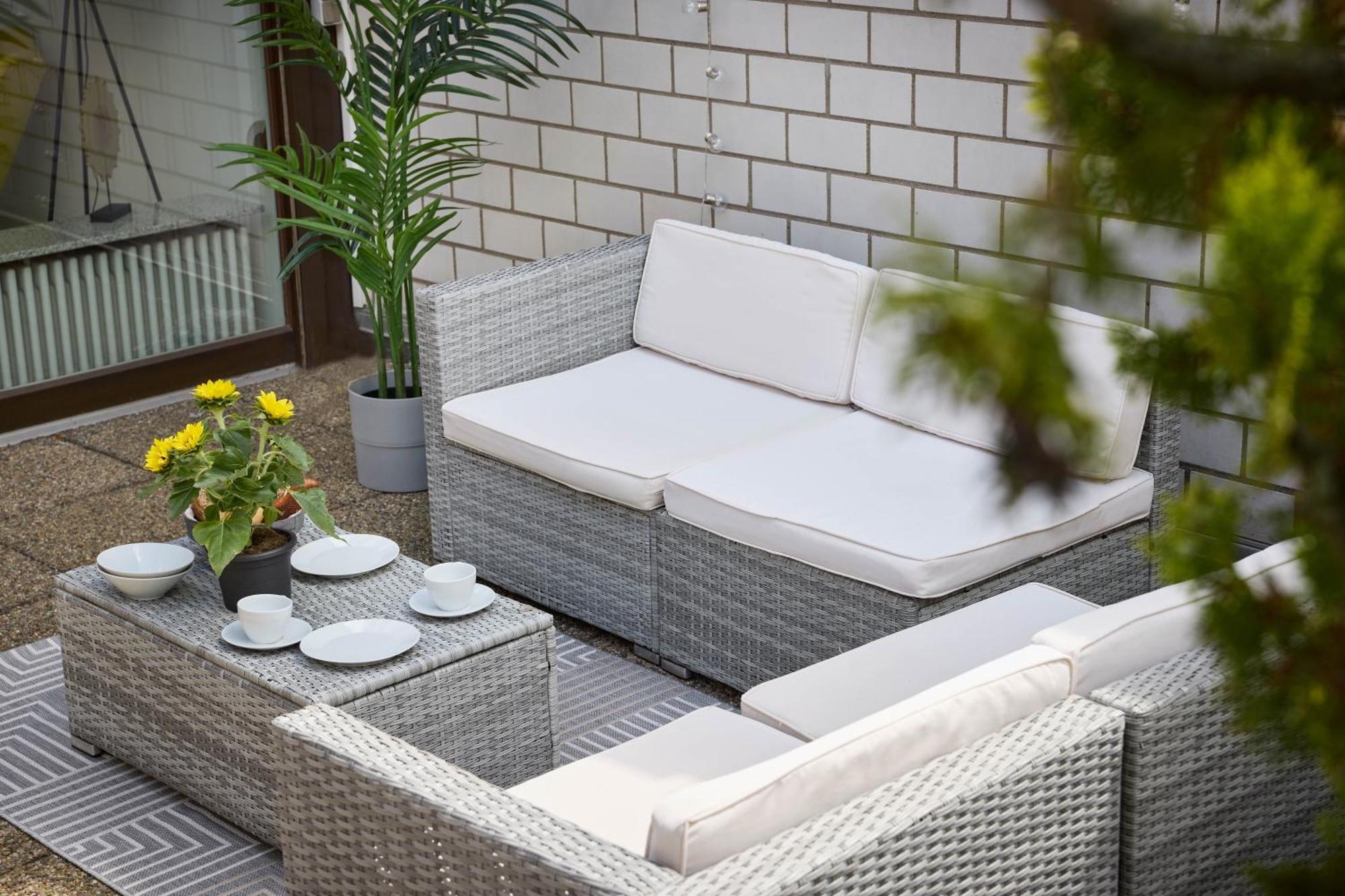 Idee Living: Penthouse Apartment Mit Parkplatz Weinheim Bagian luar foto